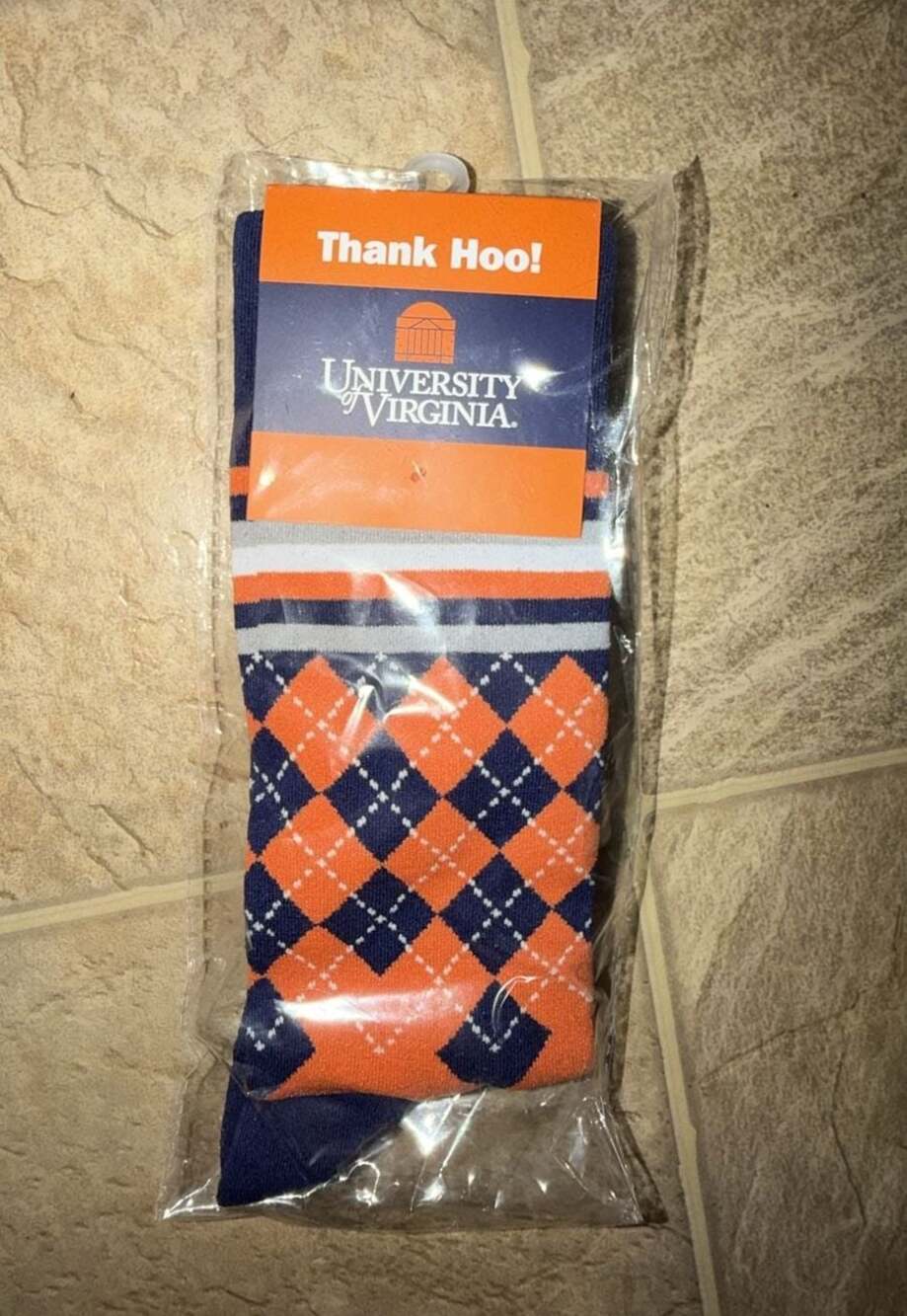University of Virginia Cavaliers Argyle Crew Dress Socks